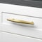 Gliderite Hardware 5-1/16 in. Center to Center Faceted Bar Pull Satin Gold 4789-128-SG-1 - alternate 2